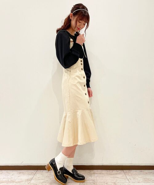 MAJESTIC LEGON(マジェスティックレゴン)の「サス付レディマーメイドスカート(スカート・レディース・ベージュ/アイボリー/モカ・SMALL/MEDIUM)」の5枚目の写真
