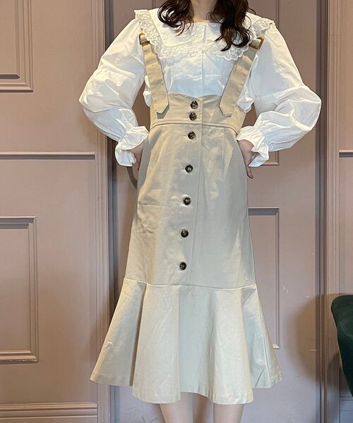 MAJESTIC LEGON(マジェスティックレゴン)の「サス付レディマーメイドスカート(スカート・レディース・ベージュ/アイボリー/モカ・SMALL/MEDIUM)」の7枚目の写真