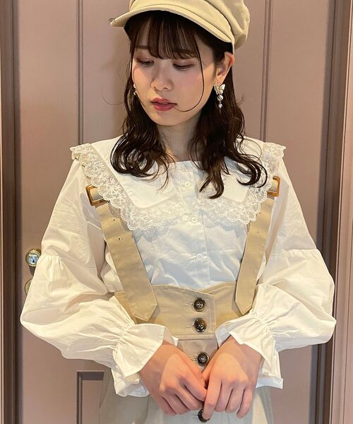 MAJESTIC LEGON(マジェスティックレゴン)の「サス付レディマーメイドスカート(スカート・レディース・ベージュ/アイボリー/モカ・SMALL/MEDIUM)」の9枚目の写真