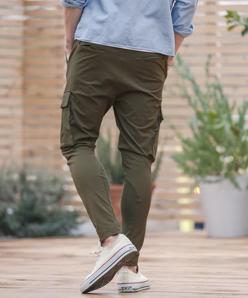 専用　カーゴ CAMBIO（カンビオ）の「mp8826-Tapered Skinny Rib Cargo Pants