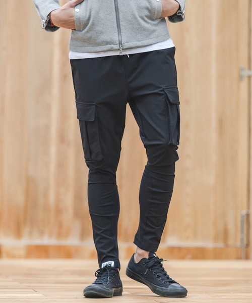 専用　カーゴ CAMBIO（カンビオ）の「mp8826-Tapered Skinny Rib Cargo Pants