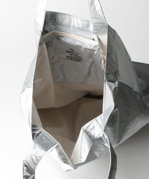 THE STATION STORE(ザ ステーション ストア)の「<Joli Joli>シャイニー エコバッグ(エコバッグ/サブバッグ・レディース・シルバー/クリーム/ライラック・FREE)」の5枚目の写真