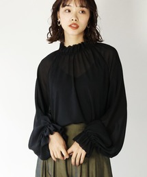 ARCANUM DESIGN | ARL フリルカラーチュニックブラウス(シャツ/ブラウス)
