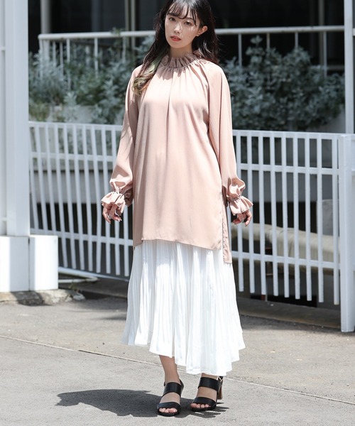 ARCANUM DESIGN(アルカナムデザイン)の「ARL フリルカラーチュニックブラウス(シャツ/ブラウス・レディース・ホワイト/ブラック/ベージュ・FREE)」の12枚目の写真