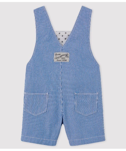 PETIT BATEAU(プチバトー)の「ストライプショートサロペット(サロペット/オーバーオール・キッズ・ブルー/ホワイト×ブルー・12MONTH/24MONTH/2-3YEAR)」の4枚目の写真