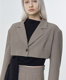 ROCKET x LUNCH | ROCKET×LUNCH／テーラーショートジャケット 2932523(テーラードジャケット)