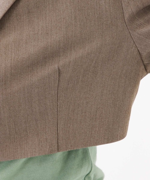 ROCKET x LUNCH（ロケットアンドランチ）の「ROCKET×LUNCH／テーラーショートジャケット 2932523（テーラードジャケット・レディース・チャコール/ライトブラウン/ブラック・SMALL）」の9枚目の写真