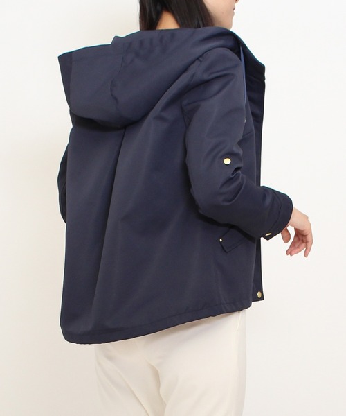 TRUDEA(トルディア)の「グログランボンディング マウンテンパーカー(マウンテンパーカー・レディース・ネイビー/アイボリー・MEDIUM/X-LARGE/LARGE)」の8枚目の写真