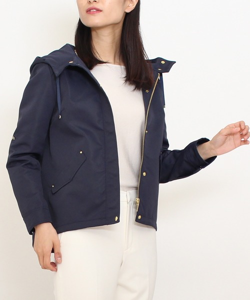 TRUDEA(トルディア)の「グログランボンディング マウンテンパーカー(マウンテンパーカー・レディース・ネイビー/アイボリー・MEDIUM/X-LARGE/LARGE)」の6枚目の写真