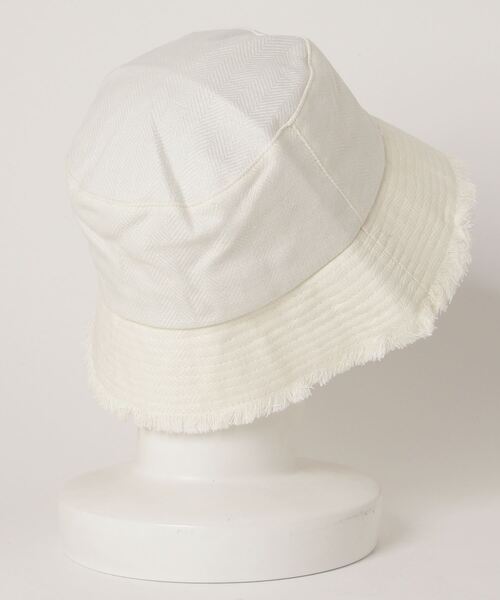AVIREX（アヴィレックス）の「リネンバケットハット/ LINEN BUCKET HAT（ハット・メンズ・オフホワイト/ブラック・FREE）」の3枚目の写真