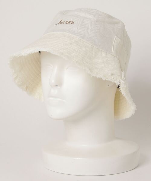 AVIREX（アヴィレックス）の「リネンバケットハット/ LINEN BUCKET HAT（ハット・メンズ・オフホワイト/ブラック・FREE）」の4枚目の写真