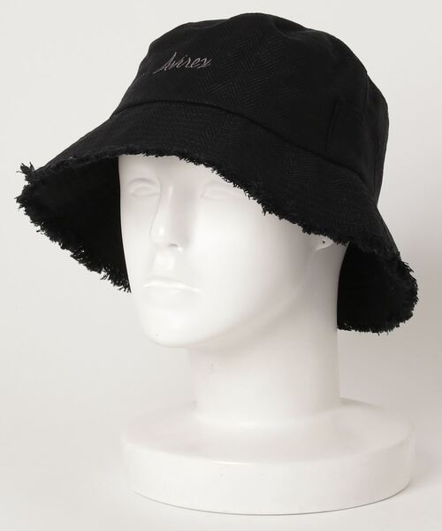 AVIREX（アヴィレックス）の「リネンバケットハット/ LINEN BUCKET HAT（ハット・メンズ・オフホワイト/ブラック・FREE）」の5枚目の写真