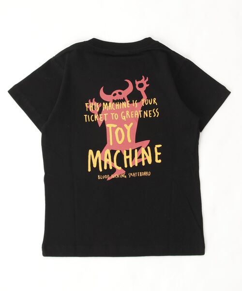 TOY　MACHINE（トイ　マシーン）の「TOY MACHINE/トイマシーン　スケートボードブランド　バックプリントTシャツ　21S907-42（Tシャツ/カットソー・キッズ・ホワイト/ブラック・140cm/130cm/160cm/150cm）」の2枚目の写真