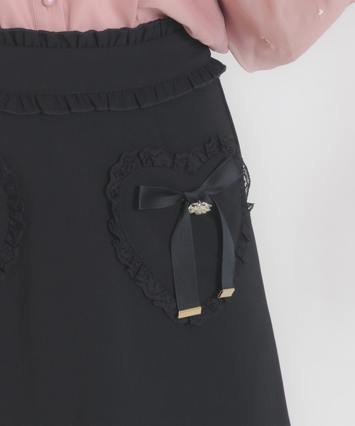 ROJITA（ロジータ）の「ハートポケット台形スカート（スカート・レディース・ブラック/グレー/ピンク・FREE）」の7枚目の写真