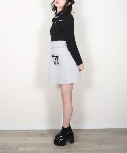 ROJITA（ロジータ）の「ハートポケット台形スカート（スカート・レディース・ブラック/グレー/ピンク・FREE）」の11枚目の写真