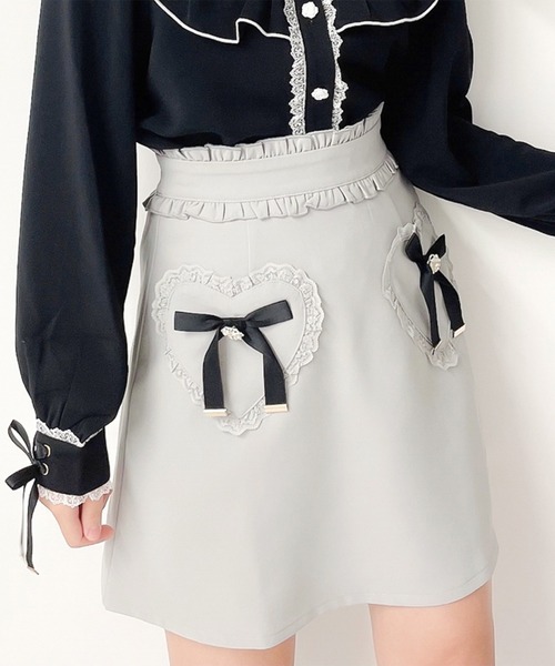 ROJITA（ロジータ）の「ハートポケット台形スカート（スカート・レディース・ブラック/グレー/ピンク・FREE）」の15枚目の写真