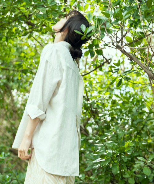 SCOT CLUB - CLOCHE フレンチ リネン トップス CLOCHE（クロシェ）の「フレンチリネン シャツ（シャツ/ブラウス