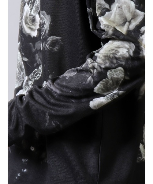 SHELLAC(シェラック)の「シェラック/SHELLAC バタフライ クルーネック長袖Tシャツ(Tシャツ/カットソー・メンズ・ベージュ/ブラック・MEDIUM/LARGE)」の6枚目の写真