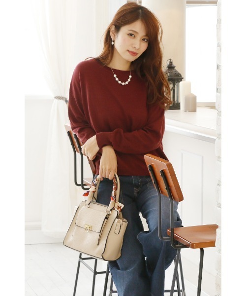 ElegChic（エレグシック）の「ベイカーワイドデニム（デニムパンツ・レディース・ネイビー/ダークネイビー・XXL/4L/L/XL/M）」の9枚目の写真