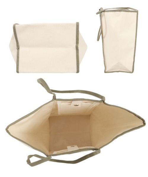 KOBE LETTUCE（コウベレタス）の「ナローハンドルキャンバストートバッグ（トートバッグ・レディース・パープル系その他/カーキ/ブラック・FREE）」の15枚目の写真