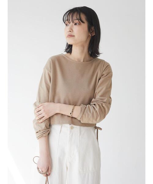 CRAFT STANDARD BOUTIQUE（クラフトスタンダードブティック）の「レイヤード針抜きカットプルオーバー　＊（Tシャツ/カットソー・レディース・ベージュ/ブラック/オフホワイト/ピンク・FREE）」の18枚目の写真