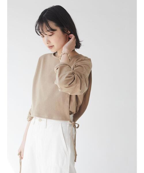 CRAFT STANDARD BOUTIQUE（クラフトスタンダードブティック）の「レイヤード針抜きカットプルオーバー　＊（Tシャツ/カットソー・レディース・ベージュ/ブラック/オフホワイト/ピンク・FREE）」の21枚目の写真