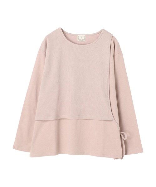 CRAFT STANDARD BOUTIQUE（クラフトスタンダードブティック）の「レイヤード針抜きカットプルオーバー　＊（Tシャツ/カットソー・レディース・ベージュ/ブラック/オフホワイト/ピンク・FREE）」の15枚目の写真