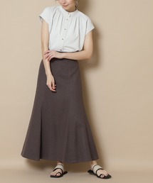 N.（N. Natural Beauty Basic） | 【追加生産】【S Size Line】◆麻混マキシマーメイドスカート(スカート)