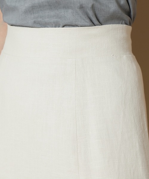 N.（N. Natural Beauty Basic）（エヌエヌナチュラルビューティーベーシック）の「【追加生産】【S Size Line】◆麻混マキシマーメイドスカート（スカート・レディース・イエロー/グレー/ホワイト・MEDIUM/SMALL）」の17枚目の写真