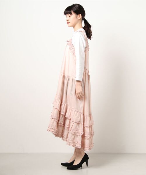 PINK HOUSE（ピンクハウス）の「ローンフリルキャミワンピース