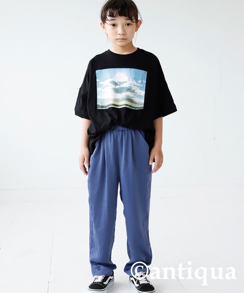 antiqua（アンティカ）の「穿き心地抜群◎キッズサテンパンツ（その他パンツ・キッズ・オレンジ系その他/ブラック/ミント/グリーン/ブルー系その他/マスタード・3/4）」の21枚目の写真