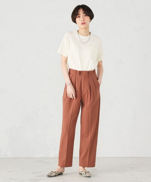 LEE　　さらっとタックトラウザー Lee（リー）の「【きれいめカジュアル】さらっとタック