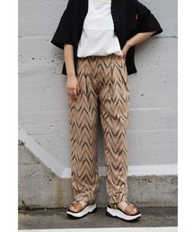 179/WG | ジグザグ柄セットアップパンツ(その他パンツ)