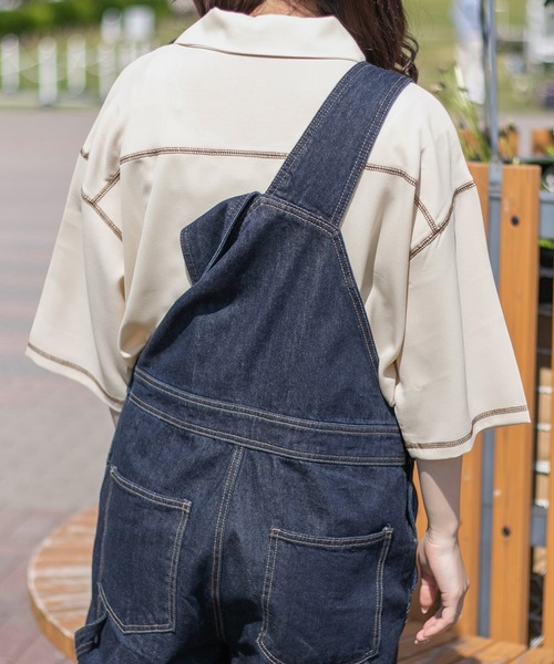 PairPair(ペアペア)の「配色ステッチ開襟シャツ(ユニセックス)(シャツ/ブラウス・メンズ・ブラック/アイボリー/ブルー系その他/カーキ・MEDIUM/LARGE)」の22枚目の写真