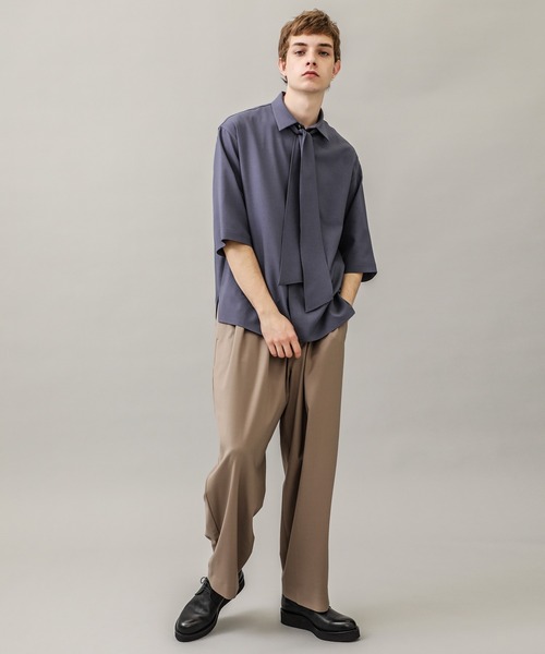 city（シティ）の「【CITY】GATHER WIDE PANTS（その他パンツ・メンズ・ブラック/グレイッシュベージュ・FREE）」の15枚目の写真