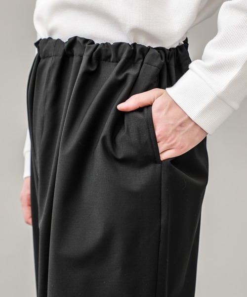 city（シティ）の「【CITY】GATHER WIDE PANTS（その他パンツ・メンズ・ブラック/グレイッシュベージュ・FREE）」の4枚目の写真