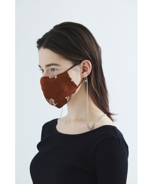 UNITED TOKYO（ユナイテッドトウキョウ）の「アシメトリーマスクチェーン（ネックレス・レディース・シルバー・FREE）」の4枚目の写真