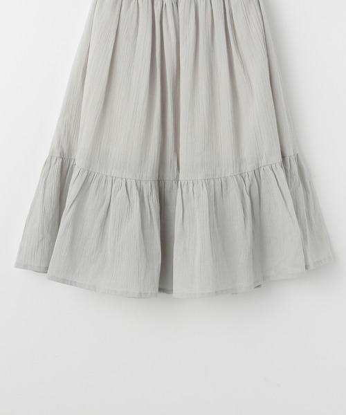 GLOBAL WORK(グローバルワーク)の「【キッズ】楊柳ボイル切替えスカート/946972(スカート・キッズ・グレー/ダークブラウン/ブラック・110cm/150cm/120cm/130cm/140cm/100cm/160cm)」の5枚目の写真