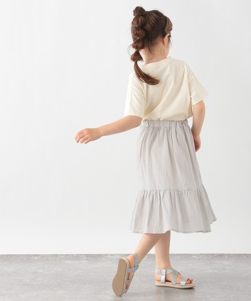 GLOBAL WORK(グローバルワーク)の「【キッズ】楊柳ボイル切替えスカート/946972(スカート・キッズ・グレー/ダークブラウン/ブラック・110cm/150cm/120cm/130cm/140cm/100cm/160cm)」の15枚目の写真