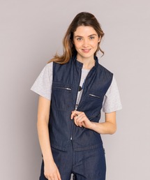 agnes b.（アニエスベー）の「TN45 CHEMISE シャンブレージップアップシャツ（シャツ/ブラウス・レディース）」