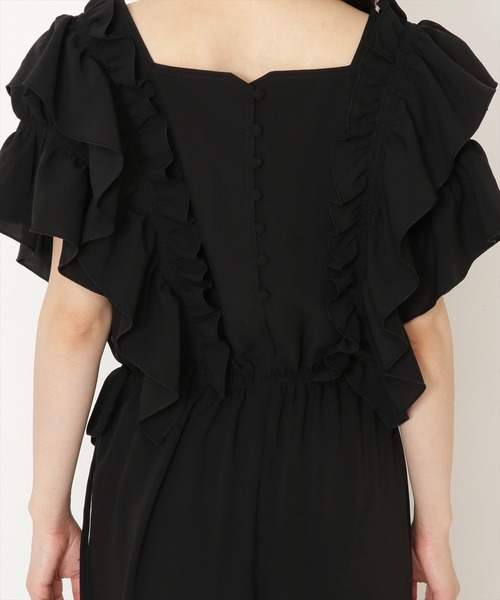 WILLSELECTION(ウィルセレクション)の「ドライストレッチラッフルコンビネゾン(つなぎ/オールインワン・レディース・ブラック/ネイビー・MEDIUM)」の13枚目の写真