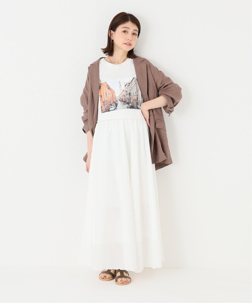 Simplicite（サンプリシテ）の「フォトハンドペイントTシャツ（Tシャツ/カットソー・レディース・ホワイト/ホワイト系その他・FREE）」の11枚目の写真