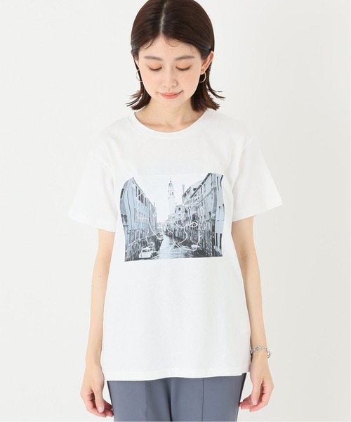 Simplicite（サンプリシテ）の「フォトハンドペイントTシャツ（Tシャツ/カットソー・レディース・ホワイト/ホワイト系その他・FREE）」の13枚目の写真
