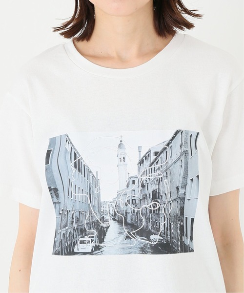 Simplicite（サンプリシテ）の「フォトハンドペイントTシャツ（Tシャツ/カットソー・レディース・ホワイト/ホワイト系その他・FREE）」の16枚目の写真