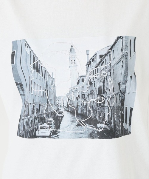 Simplicite（サンプリシテ）の「フォトハンドペイントTシャツ（Tシャツ/カットソー・レディース・ホワイト/ホワイト系その他・FREE）」の3枚目の写真