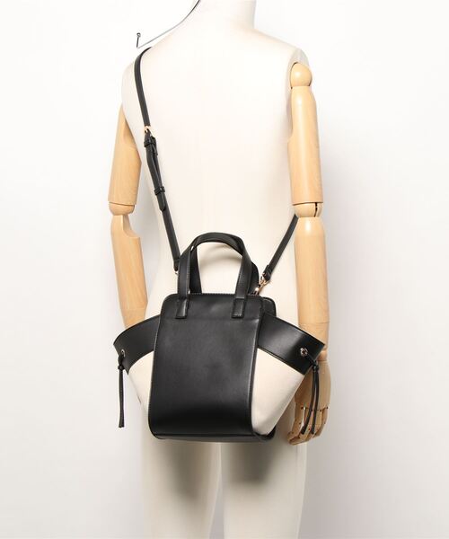 Te chichi TERRASSE（テチチテラス）の「キャンバスコンビバッグ（トートバッグ・レディース・モカ/ブラック/カーキ・ﾌﾘ-）」の7枚目の写真