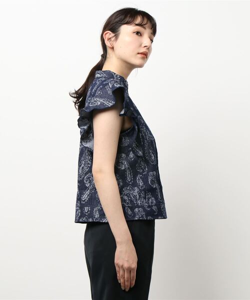 MOUSSY（マウジー）の「JACQUARD RUFFLE トップス（シャツ