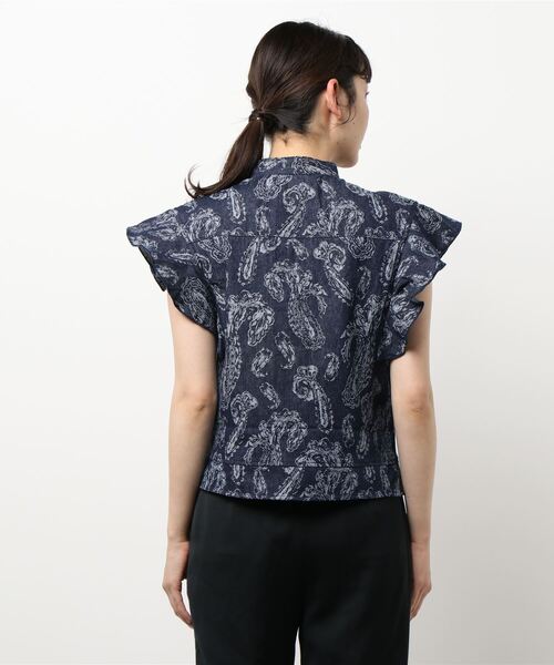 MOUSSY（マウジー）の「JACQUARD RUFFLE トップス（シャツ/ブラウス 