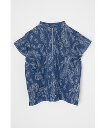 MOUSSY | JACQUARD RUFFLE トップス(シャツ/ブラウス)