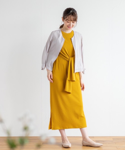 Emilyan（エミリアン）の「【newNANOTEX】ライトブルゾン（ブルゾン・レディース・グレイッシュベージュ/ネイビー・9号）」の7枚目の写真